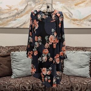 NWT Floral and Polka Dot Top